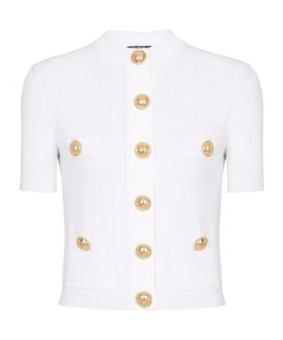 BALMAIN BALMAIN 4-POCKET KNITTED CARDIGAN