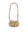 Balmain Frame Mini Shoulder Bag In Nude