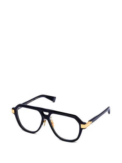 Balmain Francoise Geometric-frame Glasses In Black