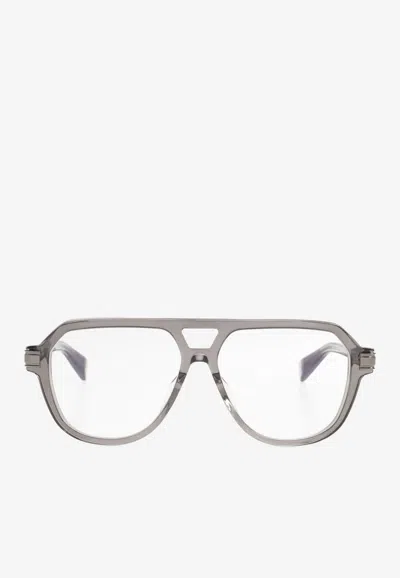Balmain Francoise Ii Glasses In Silver