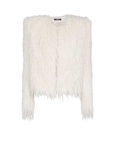 BALMAIN FRINGED JACKET
