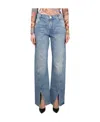 Balmain Front-slits Bootcut Jeans In Gray