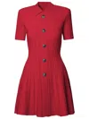 Balmain Dress Buttons In Fuchsia