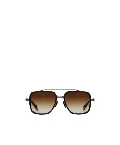 Balmain Full Frame Sunglasses In Brown