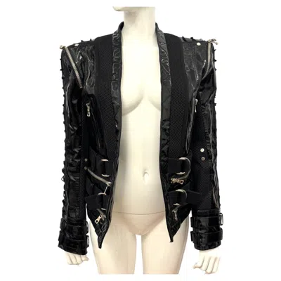Pre-owned Balmain F/w 2018 Men By Olivier Rousteing Inspiration Michael Jackson Jacket In Black