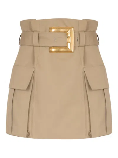 Balmain Gabardine Skirt