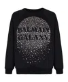 Balmain Galaxy Embroidered Sweatshirt In Black