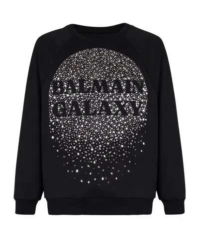 BALMAIN BALMAIN GALAXY EMBROIDERED SWEATSHIRT