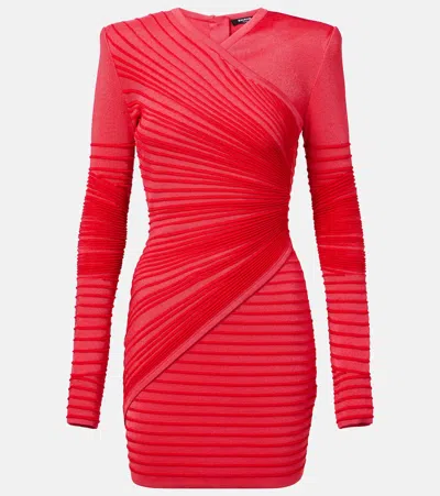 BALMAIN GATHERED MINIDRESS