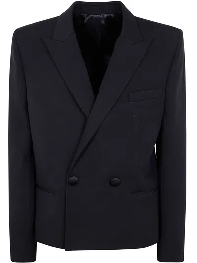 Balmain Gdp 2 Btn Spencer Jacket In Blue