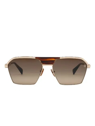 Balmain Geometric-frame Sunglasses