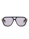 Balmain Geometric-frame Sunglasses In Black