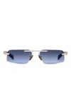 Balmain Geometric-frame Sunglasses In Blue