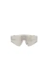 Balmain Geometric Frame Sunglasses In White