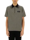 Balmain Labyrinth Polo Shirt With Jacquard Effect