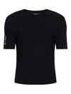 Balmain Geometric-pattern Short-sleeve T-shirt In Black