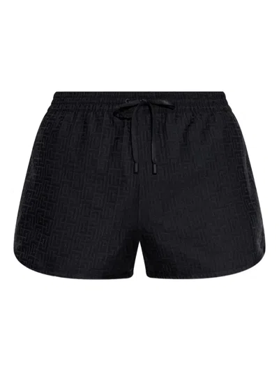 Balmain Geometric-pattern Swim Shorts In Multi