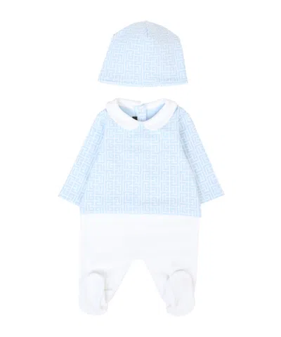 Balmain Geometric-patterned Babygrow In Multi