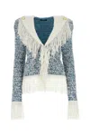 Balmain Fringed Tweed Blazer