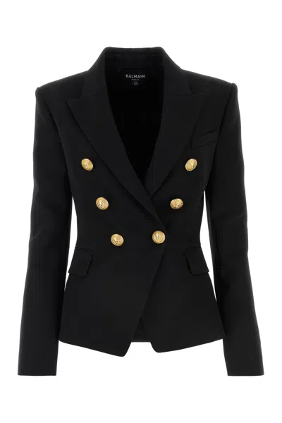 Balmain Black Wool Blazer