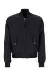 Balmain Logo-embroidered Bomber Jacket In Black