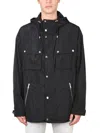 Balmain Men's Giacca Con Cappuccio In Black