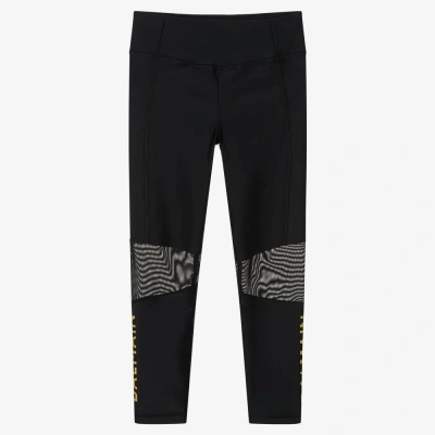 Balmain Kids' Girls Black Logo Leggings