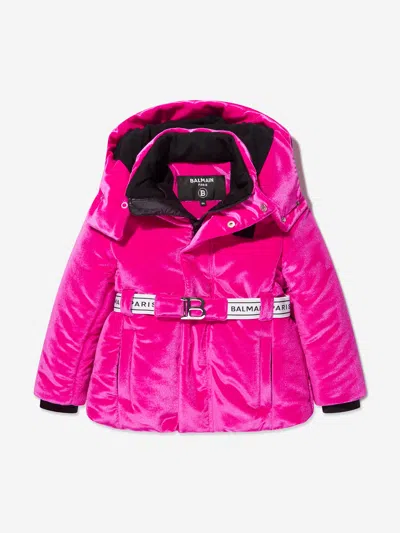 BALMAIN GIRLS BRANDED SKI JACKET