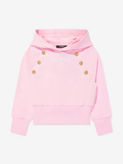 BALMAIN BALMAIN GIRLS LOGO HOODIE