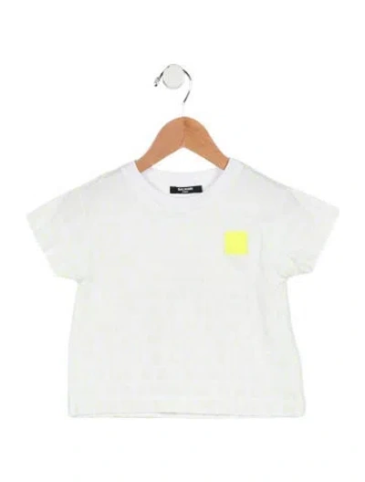 Pre-owned Balmain Babies' Girls' Logo Print T-shirt In White