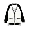 Balmain Girls Logo Print V-neck Cardigan In Black