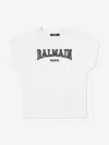 Balmain Girls Logo T-shirt In White