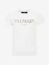 Balmain Girls Logo T-shirt In White