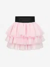 Balmain Elasticated Waist Skirt In Pink In Pink