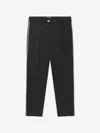 Balmain Girls Wool Suit Trousers In Black