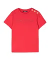 Balmain Glittered-logo T-shirt In Red