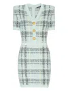 Balmain Glittered Tweed Minidress In Multi