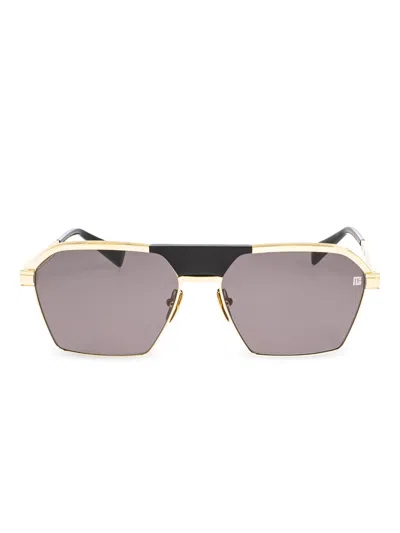 Balmain Gold Acetate Titanium Sergeant In Neutral