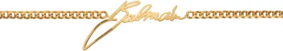 Balmain Gold '' Chain Belt In X15 Vintage Brass