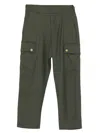 Balmain Gold-button Cargo Trousers In Black