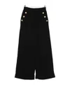 Balmain Gold-button Cuffed Trousers In Black
