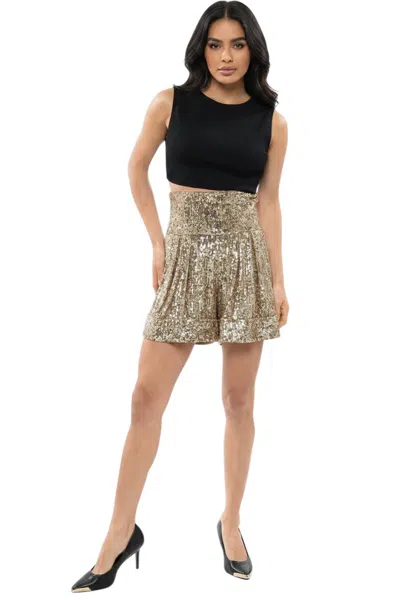 Balmain Gold Embellished Shorts