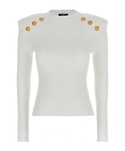 BALMAIN BALMAIN FINE KNITTED 6-BUTTON JUMPER