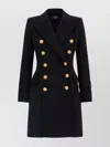 Balmain 10 Buttons Coat In Virgin Wool And Cashmere Women In Black
