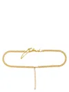 Balmain Adjustable Chain Link Love Belt In Golden