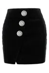 Balmain Skirt With Asymmetric Hem And Decorative Buttons
