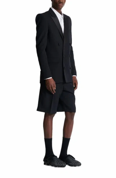 Balmain Grain De Poudre Blazer With Satin Lapels