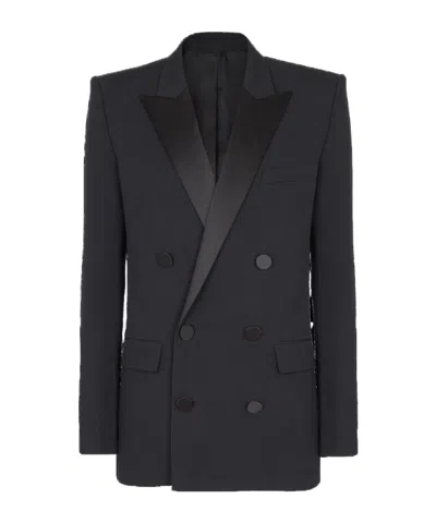 BALMAIN BALMAIN DOUBLE-BREASTED NOTCHED-LAPELS BLAZER