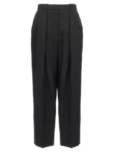 Balmain Women Grain De Poudre Pants In Black