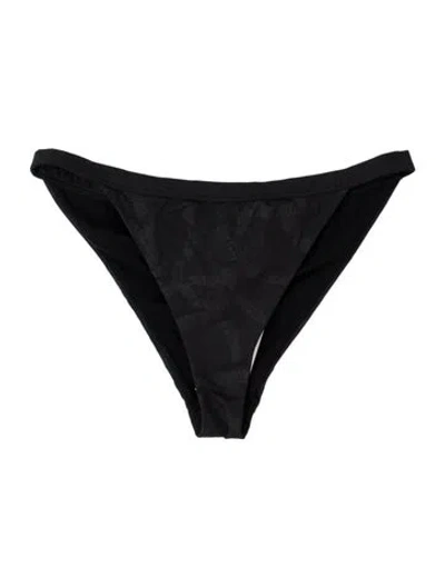 Pre-owned Balmain Graphic Print Bottoms In Black